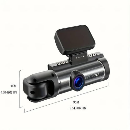 170° Wide View Dash Cam with 1080p Dual Lens, Wide 170° Coverage, G-Sensor, Night Vision & Loop Tech